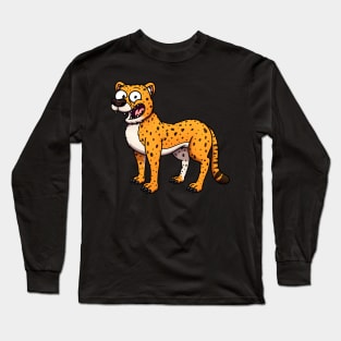 Happy Cheetah Long Sleeve T-Shirt